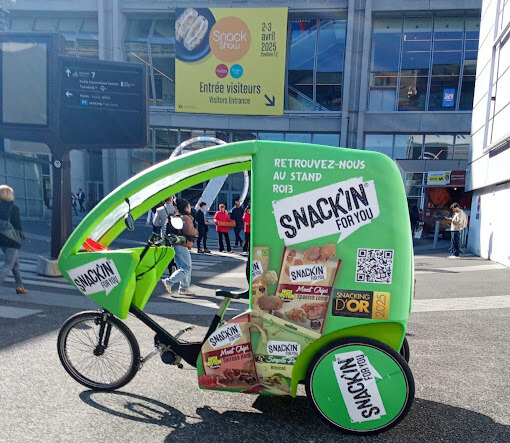Opération Snacking For You : 1 Triporteur Cargo Vert au Snack Show