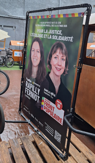Opération EELV / Front Populaire : 1 Remorque Publicitaire pour Pauline Rapilly Ferniot