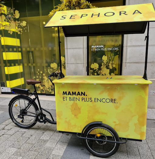 Fête des Mères pour Sephora : Location Multi-Villes de Triporteurs