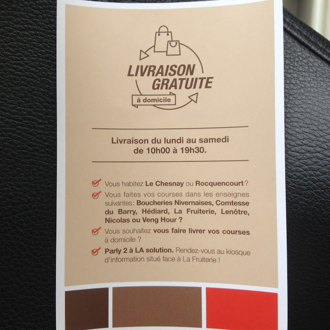 Service de Livraison Gratuite à Domicile par Triporteur Cargo pour Westfield Parly 2