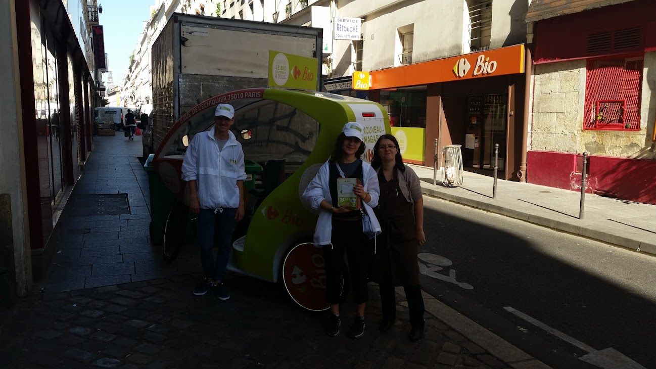 Opération Carrefour BIO Échiquier : 1 Vélo Taxi CTX V2