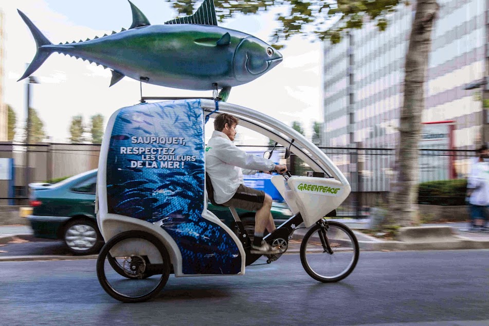 Greenpeace – Opération Triporteur Cargo - Sept. 2014