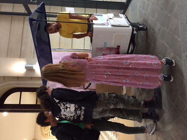 Yoothie au Lycée Fénelon d'un chariot rétro réfrigéré