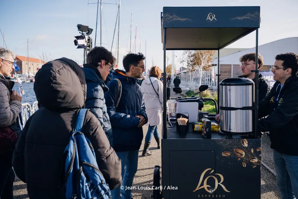 Triporteur publicitaire Or du Café