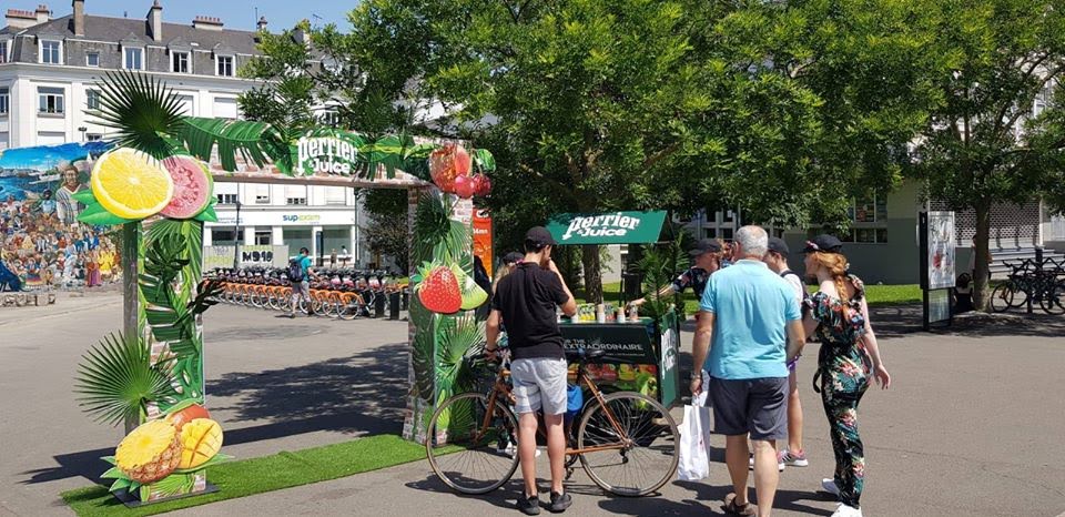 Location de 4 Triporteurs (KV3 & KV4) pour Perrier