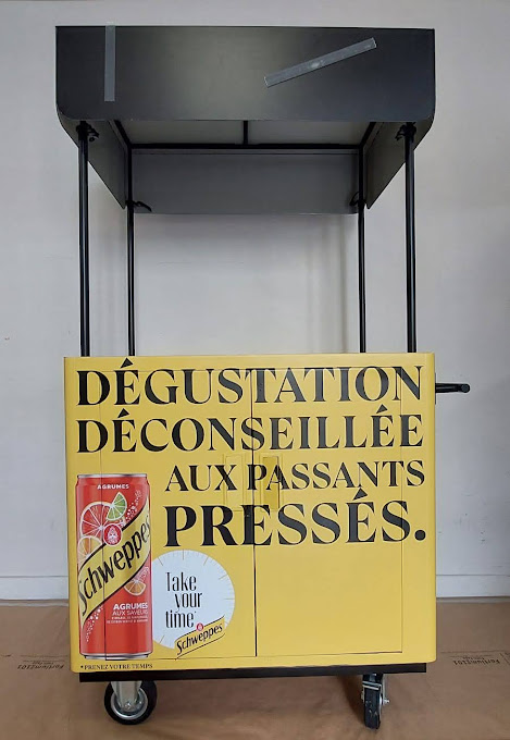 Fabrication de Chariots « Rolling Bar » pour Schweppes