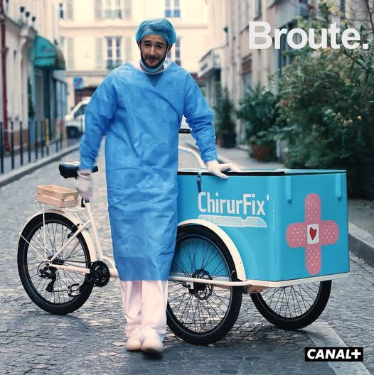 OP "Broute" Canal+ avec Triporteur Isotherme KV1